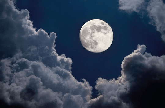 full moon, full moon in clouds, full moon ritual